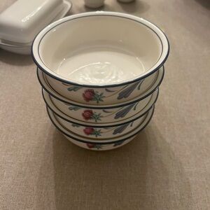 Vintage Lenox Poppies on Blue berry/fruit bowl never used(can …